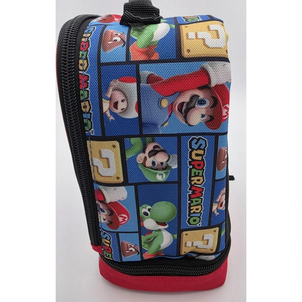 Super Mario Insulated Lunch Bag Dual Insulated Compartments‎ New with Tags #0164